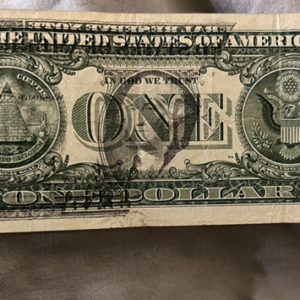 United States 2003 $1 Note with Offset Print on Reverse *UNIQUE* *RARE*